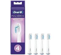Oral-B Pulsonic Sensitive - Juego de 4 puntas para cepillo acústico, color blanco