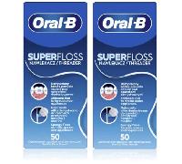 Oral-B Seda Dental Super Floss 2x50 Hebras Precortadas