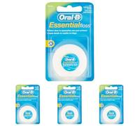 Oral B - Seda Essencial Floss Cera (Paquete de 4)