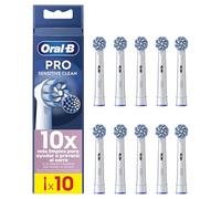 Oral-B Sensitive Clean Cabezales De Recambio Originales, Blancos, Pack de 8 - Recambios para Cepillo Eléctrico Oral B Pro, Filamentos Ultrasuaves en Forma de X para Una Limpieza Suave Y Profunda