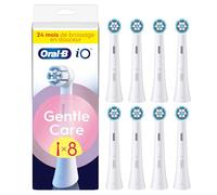 Oral-B Serie iO Gentle Care, Cepillos redondos de repuesto auténticos, adecuados para encías sensibles, 8