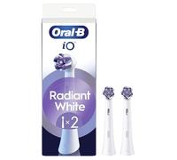 Oral-B Serie IO Radiant White,Cepillos Redondos Auténticos, Eliminación De Placa Profunda, x2