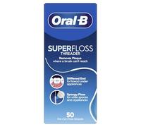Oral-B Hilo dental Superfloss – Ideal para aparatos ortopédicos, puentes e implantes – Pack de 2
