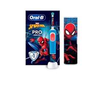 Oral-B Vitality Pro Kids Spiderman Niño Cepillo dental oscilante Azul, Rojo