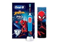 Oral-B Vitality Pro Kids Spiderman Niño Cepillo dental oscilante Azul, Rojo