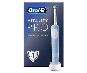 Oral-B Vitality Pro Brosse À Dents Électrique Bleue, 1 Brossette, Conçue Par Braun