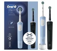 Oral-B Vitality Pro Duo Adulto Cepillo dental oscilante Negro, Azul, Blanco