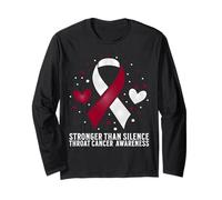 Oral Head and Neck Cancer Warrior Throat Cancer Awareness Manga Larga