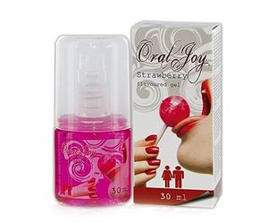 Oral Joy Strawberry te da más placer y diversión durante el sexo oral con este sabroso y sensual gel 30 ml