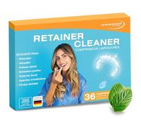 Oral Prevent Retainer Cleaner Tabletas Limpiadoras (36 uds) - Pastillas Limpieza Ferula Dental - Limpiador Ferula Dental - Invisalign - Menta fresca