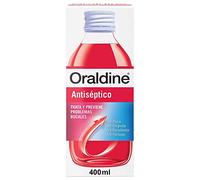 Oraldine, Colutorio liduido sabor menta De Uso Diario, ne problemas bucales, Antiséptico y Antifúngico, Previene Gingivitis y Aftas, 400 ml