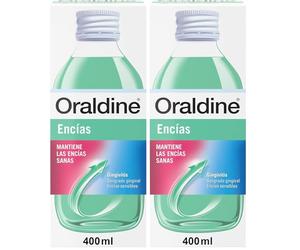 Oraldine Encías, Colutorio de Uso Diario Anti-Gingivitis, Protección de Encías Sensibles o Sangrantes, 400 ml (Paquete de 2)
