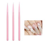 OralGos - Juego de 3 pinceles para uñas, juego de pinceles de arte para uñas, práctico pincel de uñas, herramienta de dibujo para salones de belleza