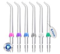 Oralphi Para cabezales de repuesto Waterpik, puntas de repuesto para hilo dental Waterpik, adecuado para accesorios Waterpik, puntas de repuesto, para JT-100E (6 puntas clásicas de chorro)