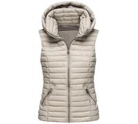 ORANDESIGNE Mujer Chaleco Acolchado Cierre de Cremallera Chaleco sin Manga Cuello Elevado Plumas Ropa de Abrigo Entrenamiento Fitness Outdoor Deporte Estilo Deportivo C Caqui XS