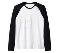Orando a Jesús Diseño Gráfico para Amantes de la Iglesia Fe Camiseta Manga Raglan