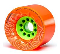 Orangatang Caguama 85 mm 80a Downhill Longboard Skateboard Cruising Wheels (Orange, Set of 4)