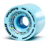 Orangatang Love Handles 77a Cruising Longboard - Ruedas para monopatín (65 mm, 4 unidades), color azul