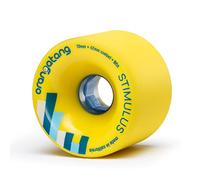 Orangatang Stimulus 86a Freeride Longboard Ruedas para monopatín (Amarillo, Juego de 4)