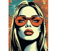 Orange and Blue Pop Art Notebook for Trendsetters: Bold and Unique Design - Perfect for Notes, Sketches, and Plans