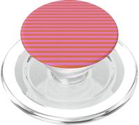 Orange and Pink Stripes Geometric Horizontal Lines Pattern PopSockets PopGrip para MagSafe