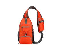 (Orange) Anti-Theft Waterproof Shoulder Backpack Sling Chest Crossbody Bag Cover Pack Rucksack Bicycle Sport Carry on Weekender Bag