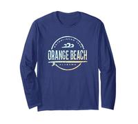 Orange Beach Alabama - Retro Orange Beach AL Vintage Surf Manga Larga
