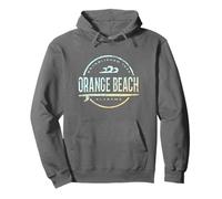 Orange Beach Alabama - Retro Orange Beach AL Vintage Surf Sudadera con Capucha