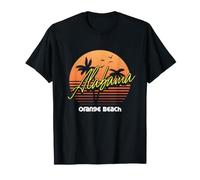 Orange Beach, Estilo Retro de Alabama Camiseta