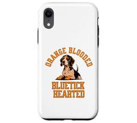 Orange Blooded Bluetick Hearted, Tennessee Pride Design Carcasa para iPhone XR