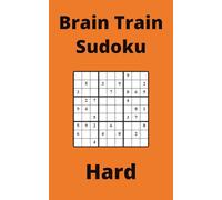 Orange Brain Train Sudoku Book, 9x9 Puzzles, 100 Pages, 5x8, Hard