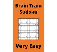 Orange Brain Train Sudoku Book, 9x9 Puzzles, 150 Pages, 5x8, Very Easy