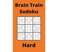 Orange Brain Train Sudoku Book, 9x9 Puzzles, 250 Pages, 5x8, Hard
