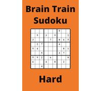 Orange Brain Train Sudoku Book, 9x9 Puzzles, 300 Pages, 5x8, Hard