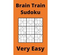 Orange Brain Train Sudoku Book, 9x9 Puzzles, 50 Pages, 5x8, Very Easy