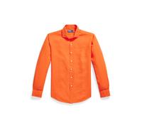 Orange Camisa de lino flameado Custom Fit L