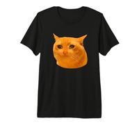 Orange Cat Funny Crying Cat Meme Hilarious Weird Cat Face Camiseta Premium