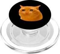 Orange Cat Funny Crying Cat Meme Hilarious Weird Cat Face PopSockets PopGrip para MagSafe