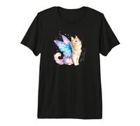 Orange Cat Lady Kitten Mom Art Magical Cat Fairy Lover Camiseta Premium