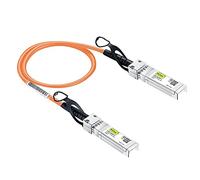 [Orange] Colored 10G SFP+ DAC Cable - Twinax SFP Cable for Cisco SFP-H10GB-CU5M, Ubiquiti UniFi, D-Link, Supermicro, Netgear, Mikrotik, Fortinet, 5-Meter(16.4ft)