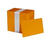 Orange CR80 standard Size PVC Cards | 30 mil Thickness by easyidea by easyidea