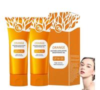 Orange Exfoliating Gel 50g - Facial Cleansing Peel,2026 Upgraded Deep Pore Orange Peeling Scrub, Moisturizer Face Body Scrub Gel,for All Skin (2PCS)
