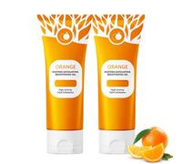 Orange Exfoliating Gel, Orange Gel Exfoliante Facial Hombre con Enzimas de Naranja, Facial Hidratante Y Purificante Limpieza Profunda E Hidratación para Rostro Y Cuerpo(2pcs)