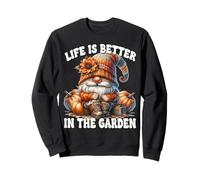 Orange Fall GNOME Grandpa Life Is Better In The Garden Sudadera