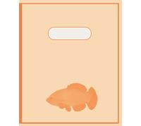 Orange Fish Grid Composition Notebook (7.5” x 9.25”) Half-Inch Graph Paper Math Journal for Kids | 110 Pages | Homeschool & Classroom Use: A gentle, ... for numbers, patterns, and creative learning