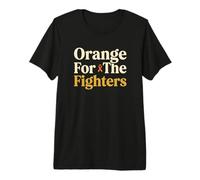Orange For The Fighters Leucemia Awareness Supporter Camiseta Premium