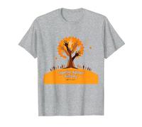 Orange for Unity: Inspirando la unión de la Comunidad Camiseta, Hombre, Gris Jaspeado, 6XL