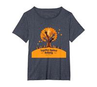 Orange for Unity: Inspirando la unión de la Comunidad Camiseta, Mujer Tallas Grandes, Azul Jaspeado, 6XL Grande