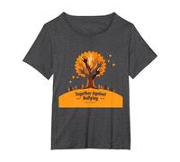 Orange for Unity: Inspirando la unión de la Comunidad Camiseta, Mujer Tallas Grandes, Jaspeado Oscuro, 6XL Grande