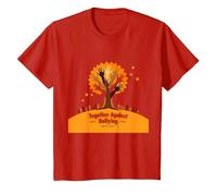 Orange for Unity: Inspirando la unión de la Comunidad Camiseta, Niños, Rojo, 6 años